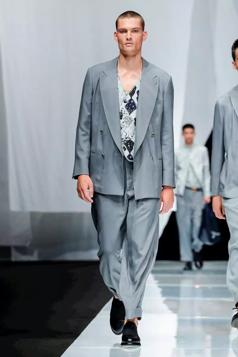 Giorgio Armani Erkek Giyim İlkbahar Yaz 2019 Milan67