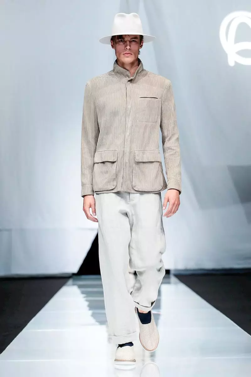 Giorgio Armani Menswear oge opupu ihe ubi 2019 Milan7