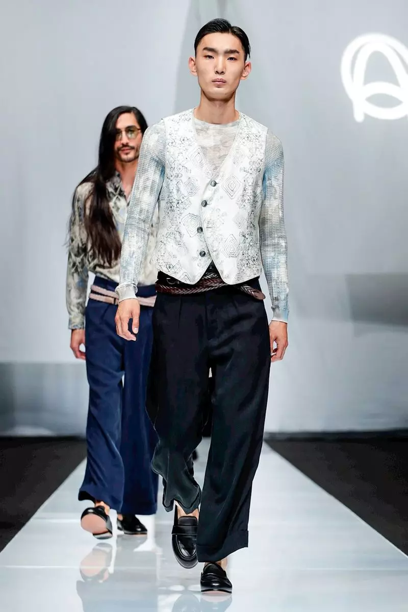 Giorgio Armani Menswear Earrach Samhraidh 2019 Milan83