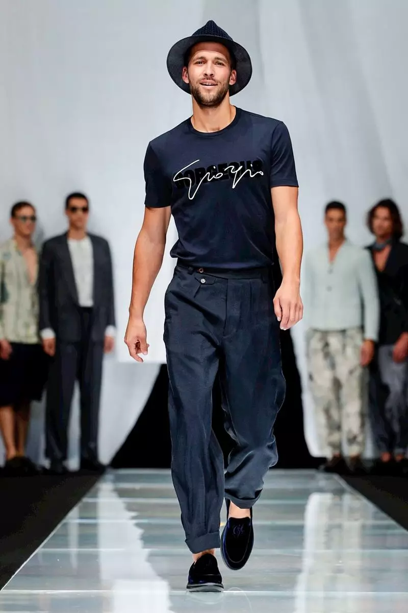 Giorgio Armani Menswear Spring Ting-init 2019 Milan86