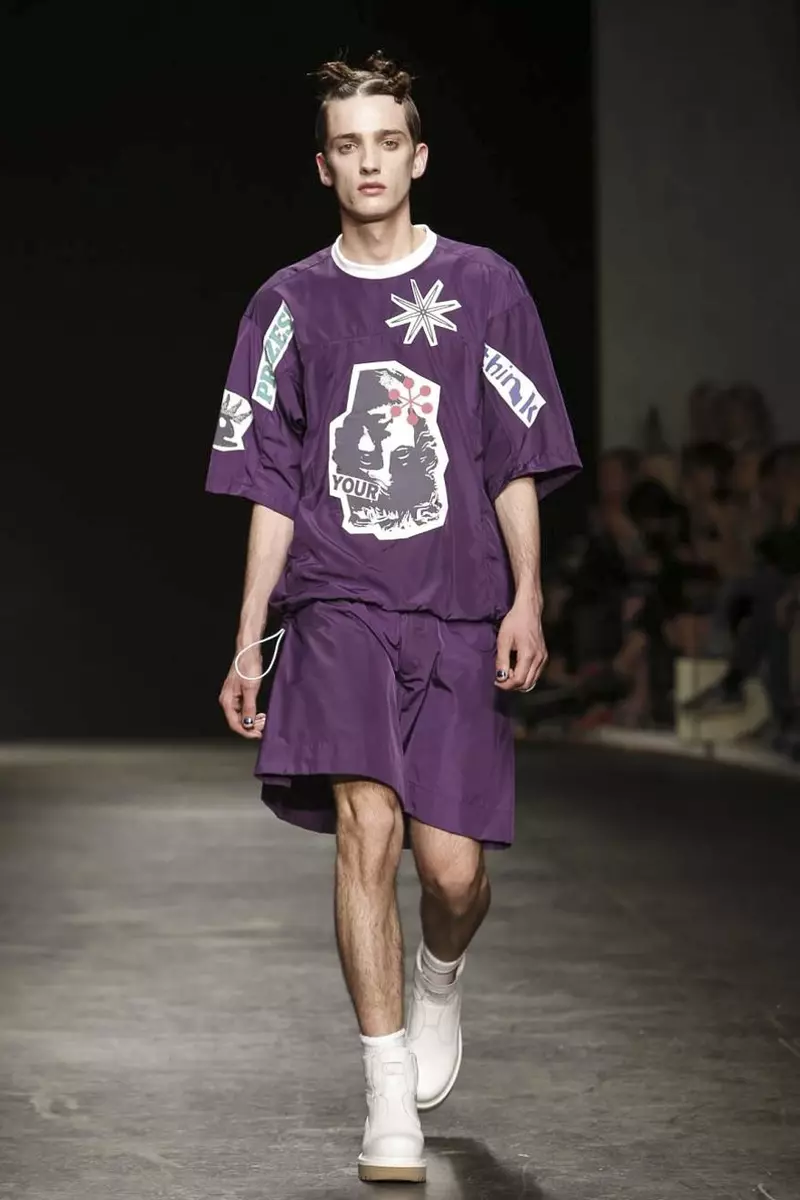 Christopher Shannon Menswear פרילינג זומער 2015 שניט ווייַזן אין לאָנדאָן