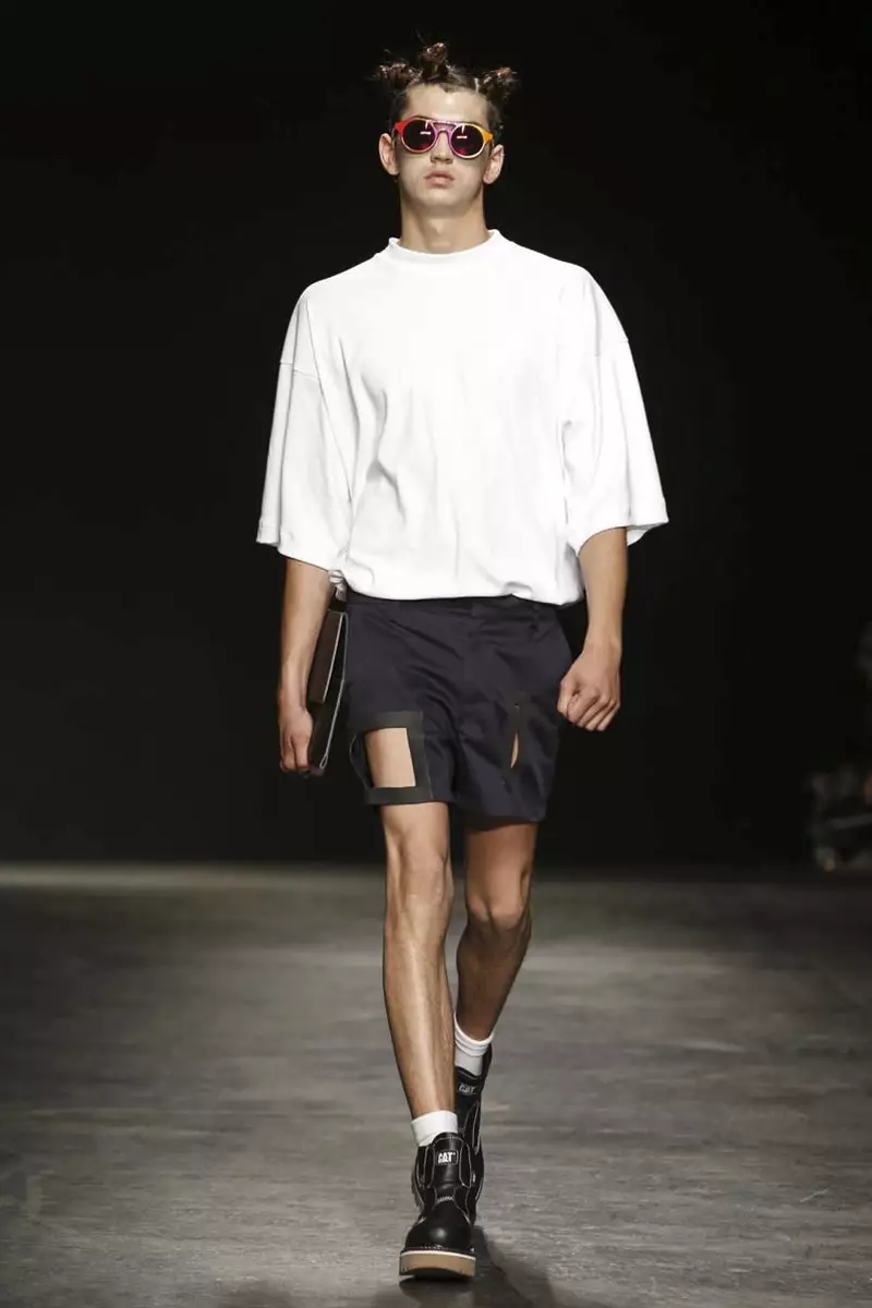 Christopher Shannon Menswear פרילינג זומער 2015 שניט ווייַזן אין לאָנדאָן