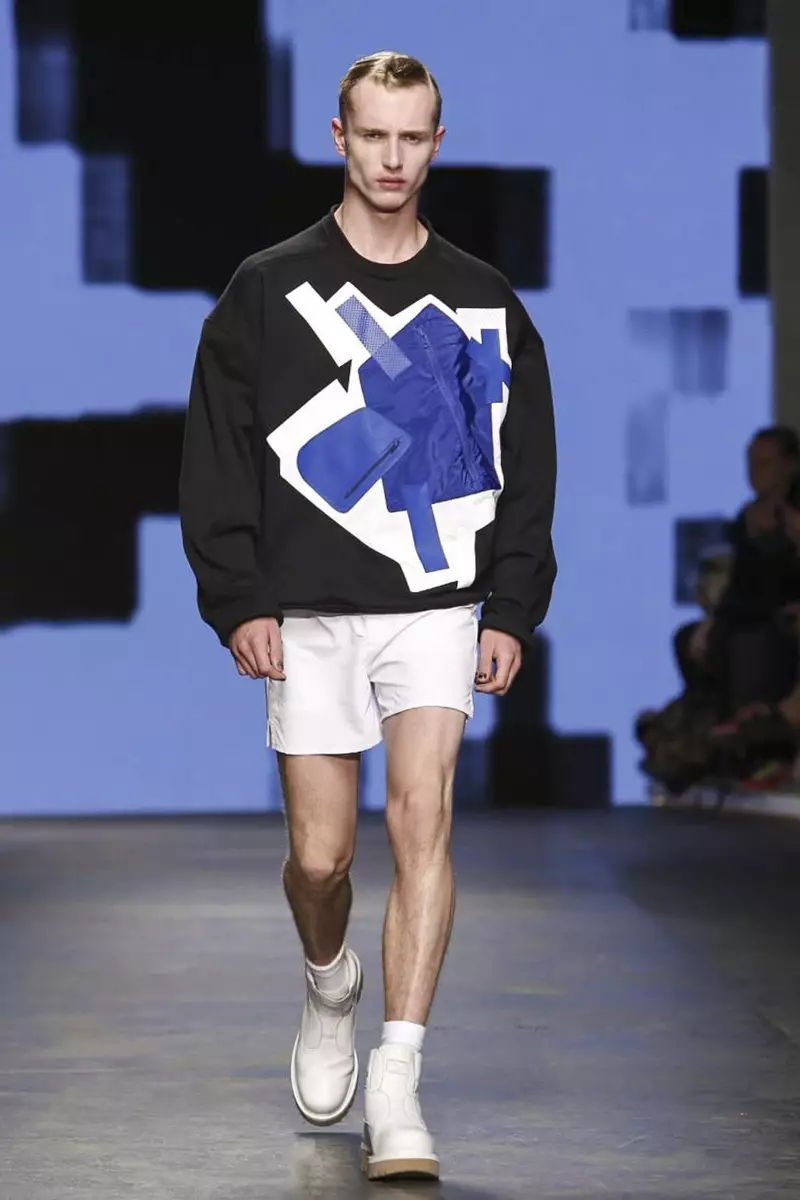 Christopher Shannon Menswear פרילינג זומער 2015 שניט ווייַזן אין לאָנדאָן