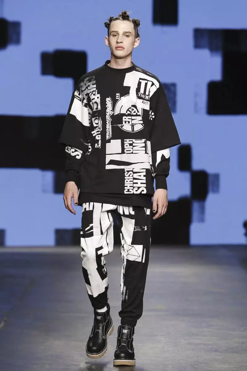 Christopher Shannon Menswear Impeshyi Yimyambarire Yimyidagaduro 2015 i Londres