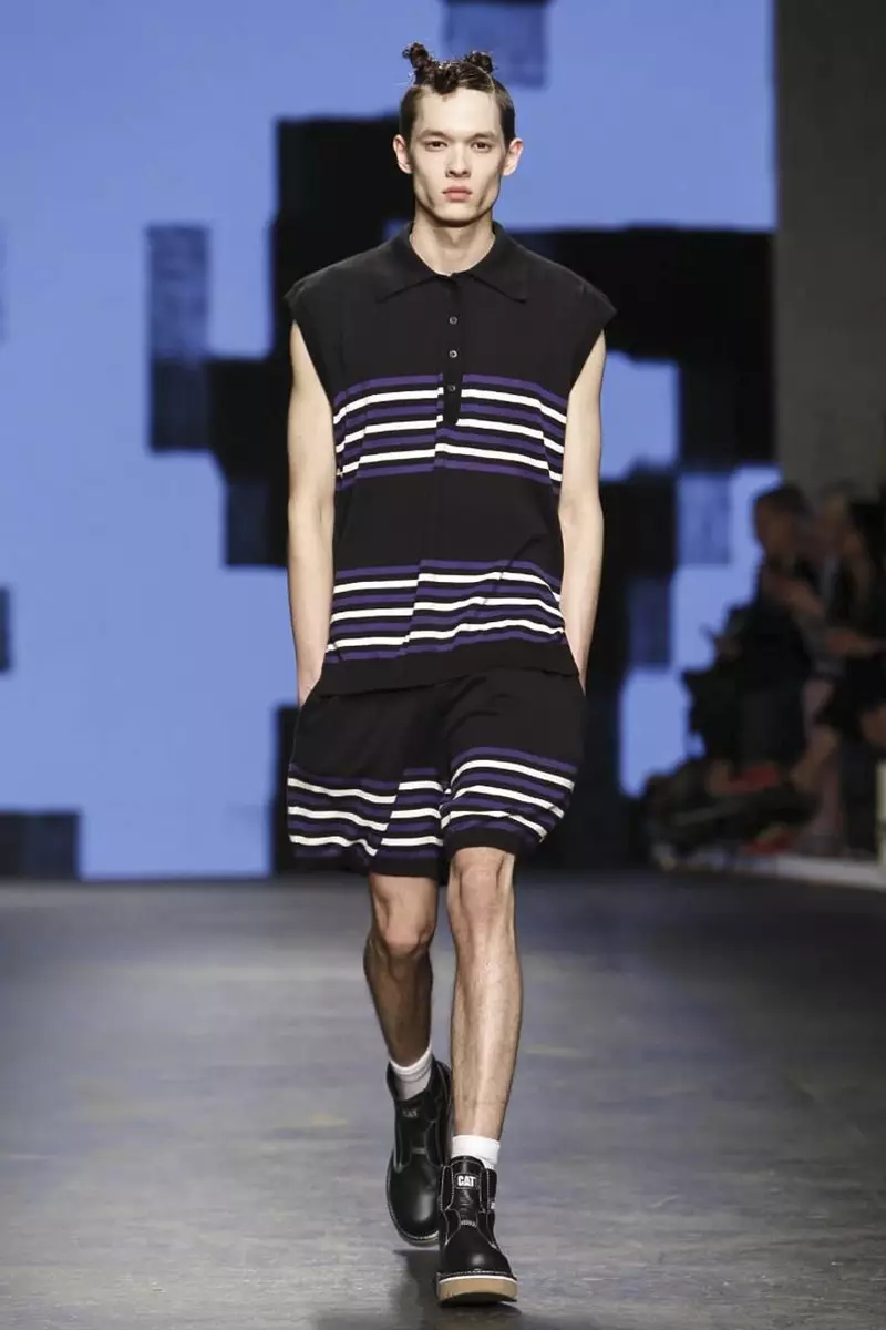 Christopher Shannon Menswear פרילינג זומער 2015 שניט ווייַזן אין לאָנדאָן