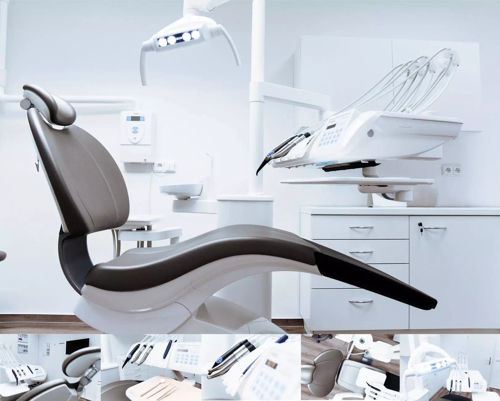 sedia e attrezzatura del dentista in bianco e nero. Foto di Daniel Frank su Pexels.com