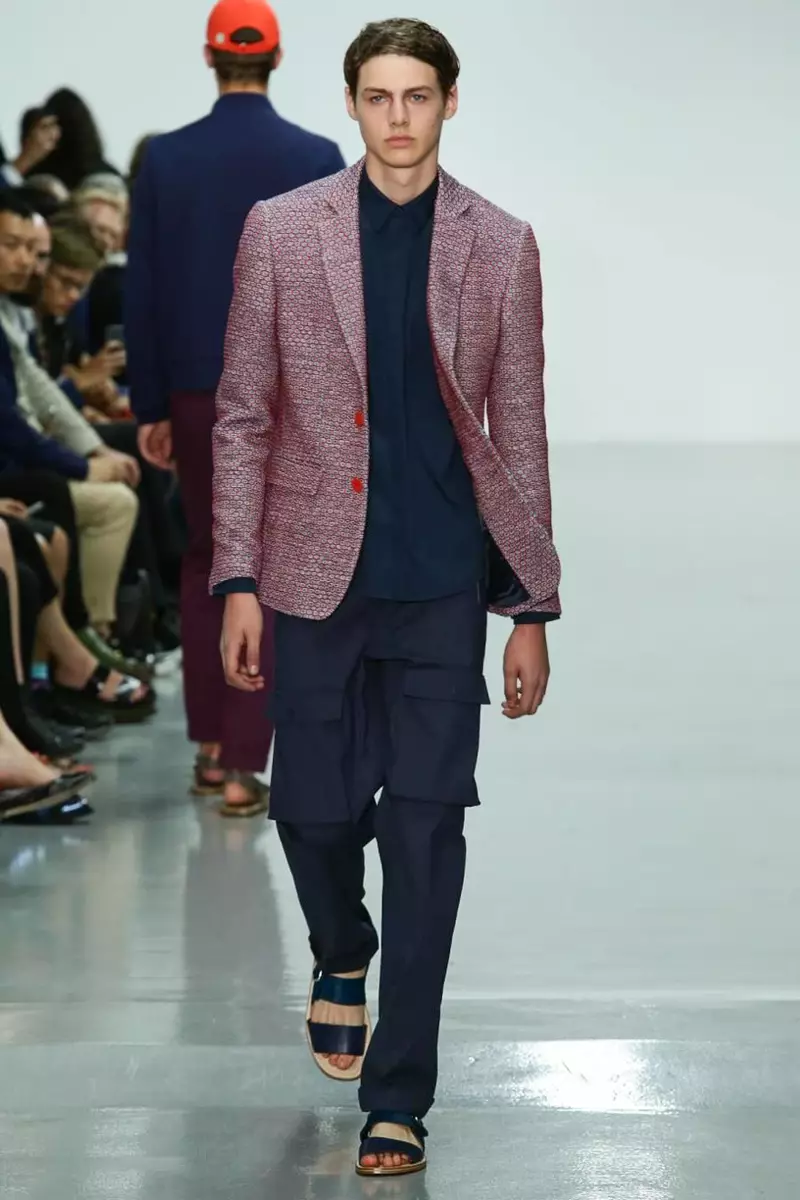 ريتشارد نيكول ، ملابس رجال ، ربيع وصيف 2015 ، عرض أزياء في لندن