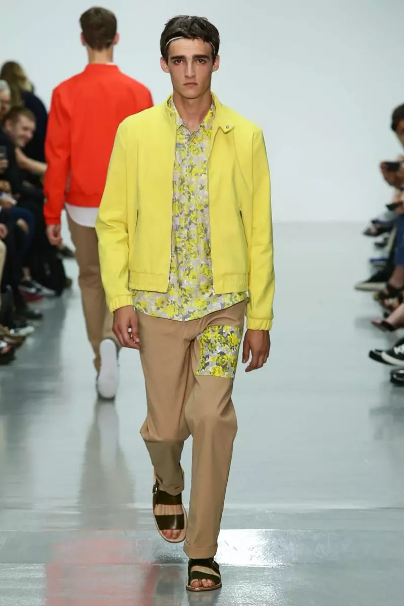 Richard Nicoll, vīriešu apģērbi, pavasara vasara, 2015, modes skate Londonā