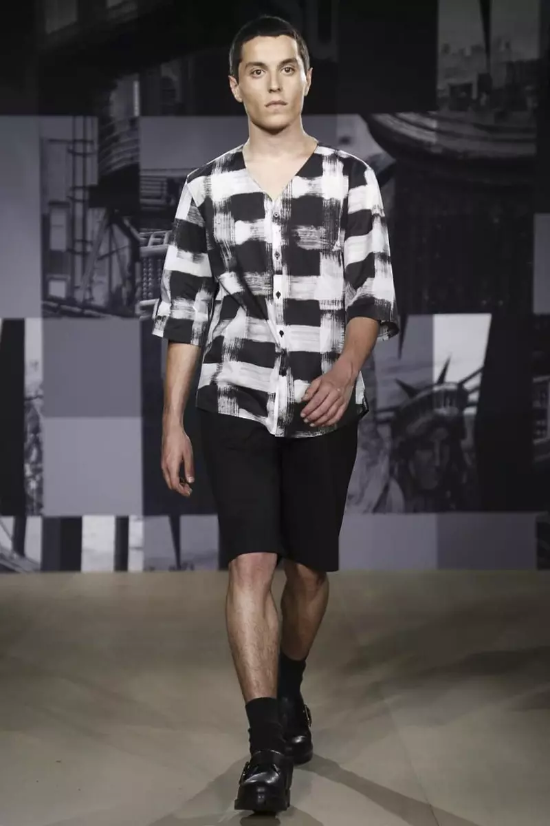 DKNY Man Menswear בגדי גברים אביב קיץ 2015 תצוגת אופנה בלונדון