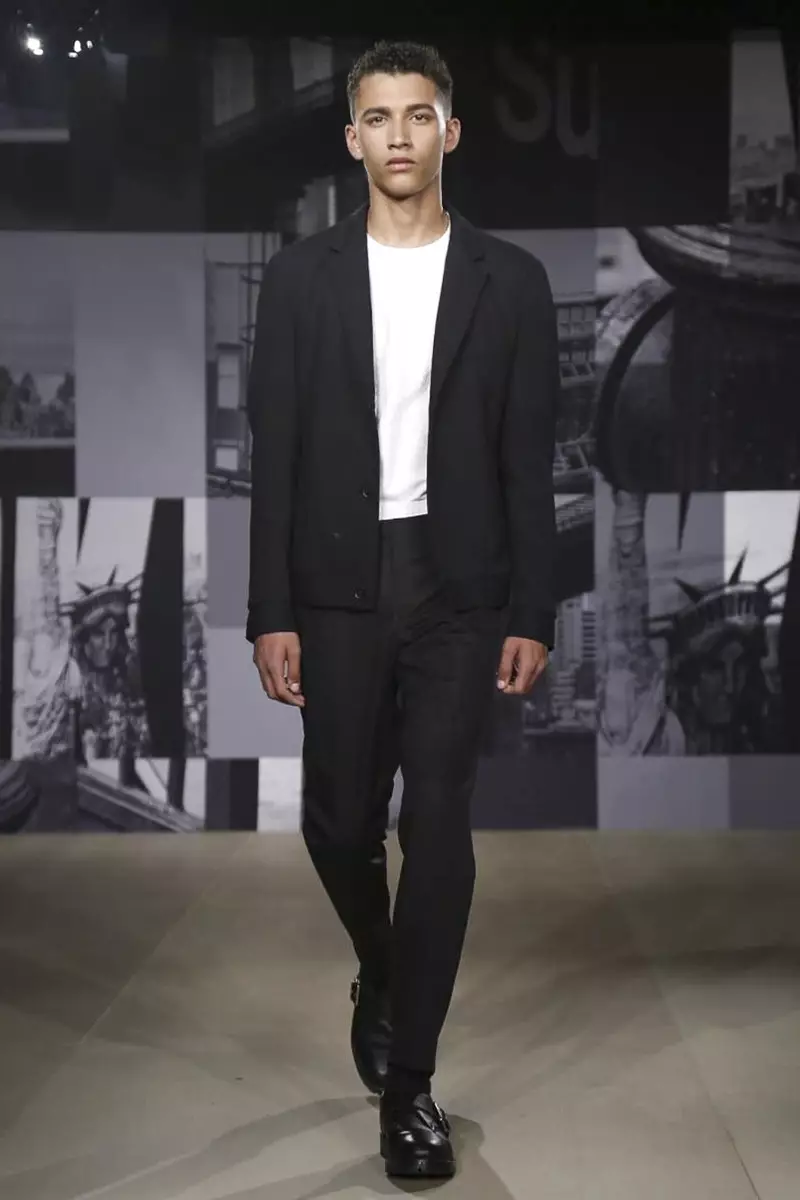 DKNY Man Menswear Menswear Gwanwyn Haf 2015 Sioe Ffasiwn yn Llundain