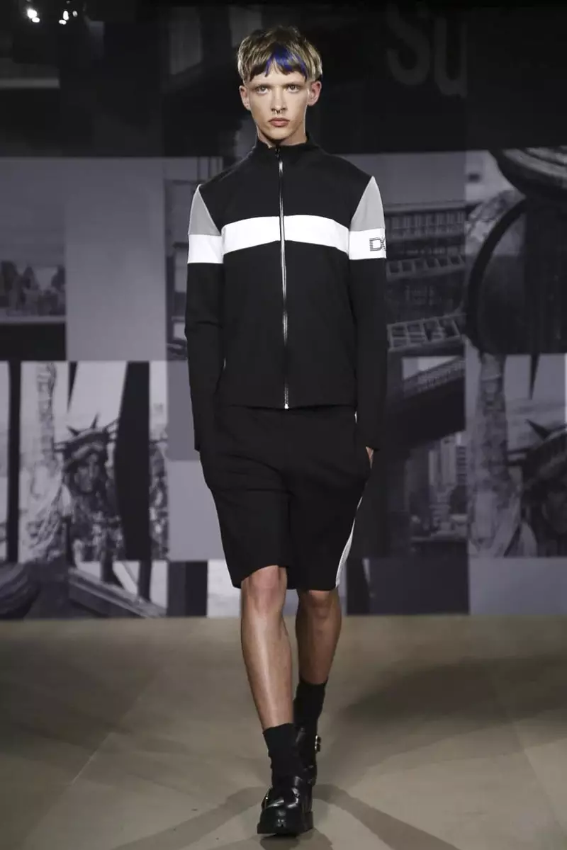 Модна ревија на DKNY Man Manswear Машка облека пролет лето 2015 година во Лондон