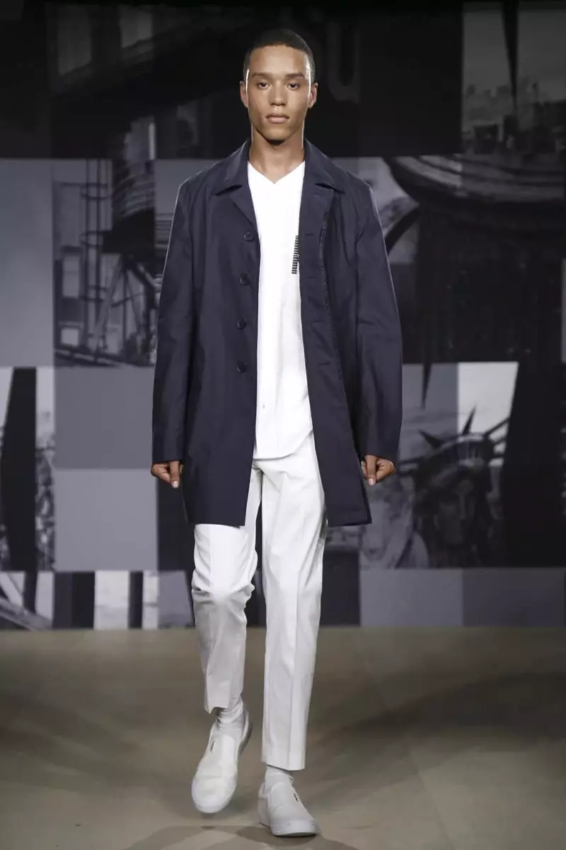 DKNY Man erkaklar kiyimi Erkaklar kiyimlari 2015 yil bahor-yozgi Londondagi moda ko'rgazmasi