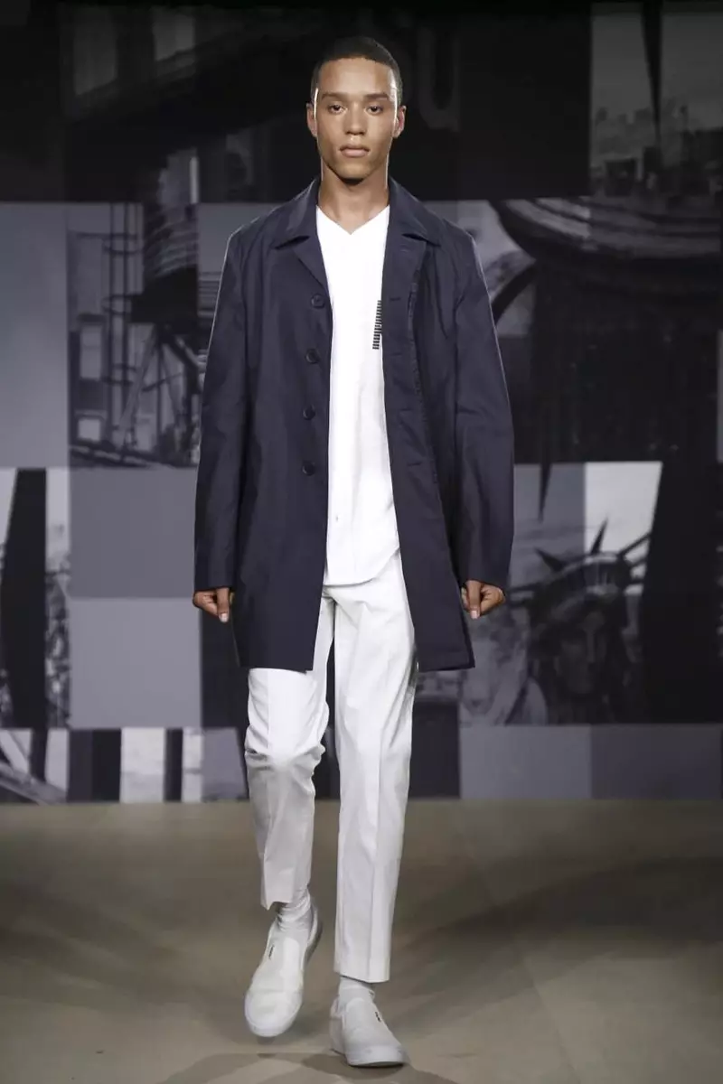 DKNY Txiv neej Menswear Menswear Caij Nplooj Ntoos Hlav 2015 Fashion Show hauv London