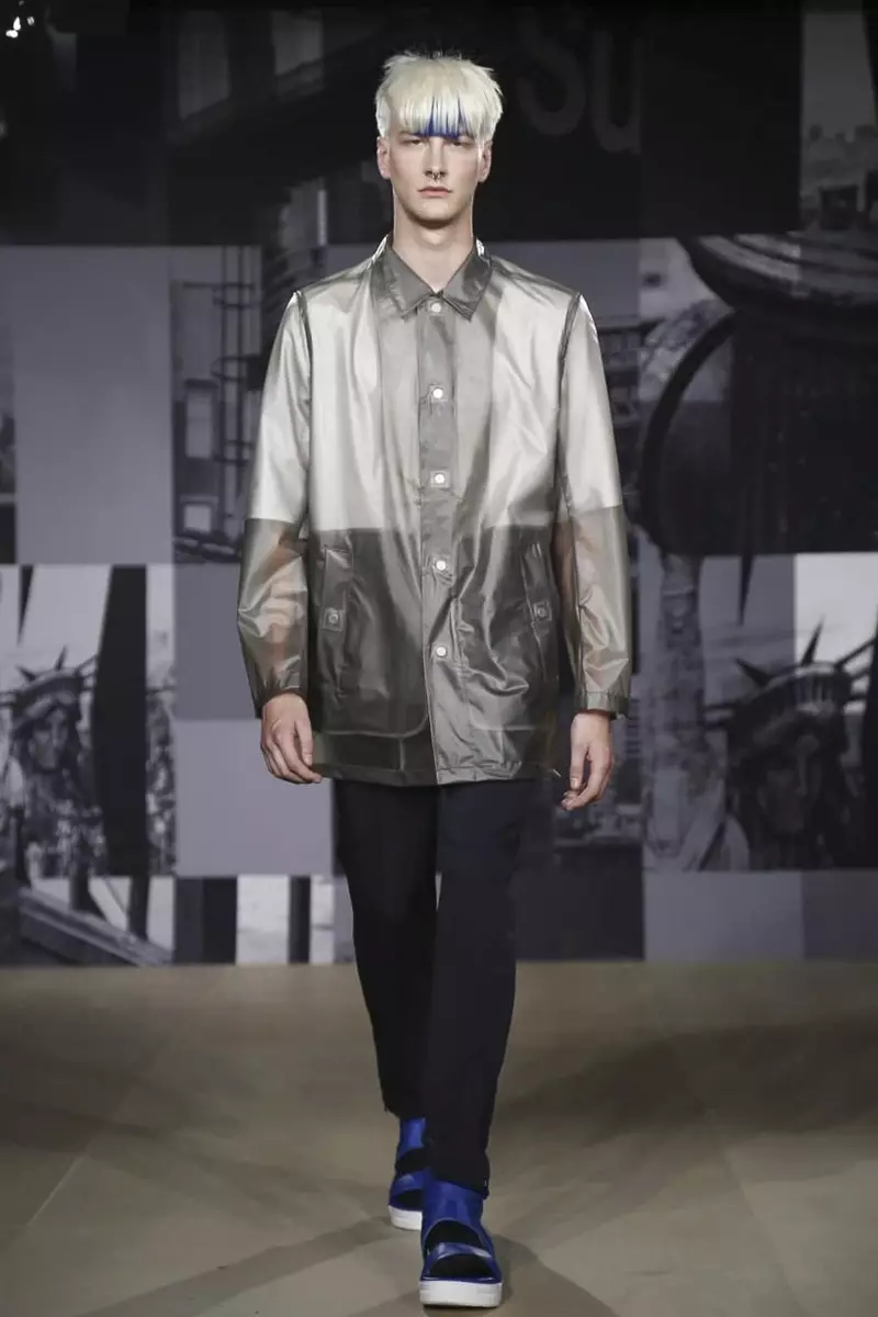 DKNY Man Menswear Menswear Gwanwyn Haf 2015 Sioe Ffasiwn yn Llundain