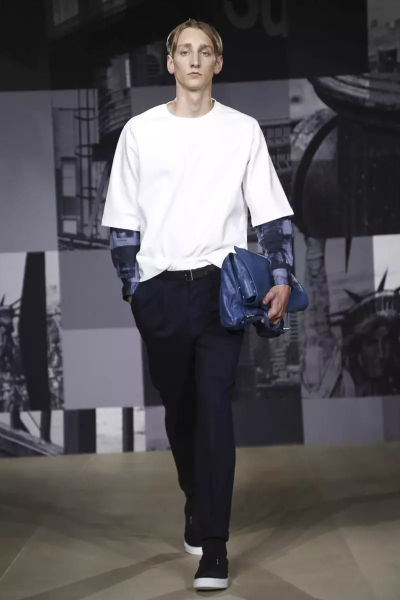 DKNY Man Menswear Menswear Gwanwyn Haf 2015 Sioe Ffasiwn yn Llundain