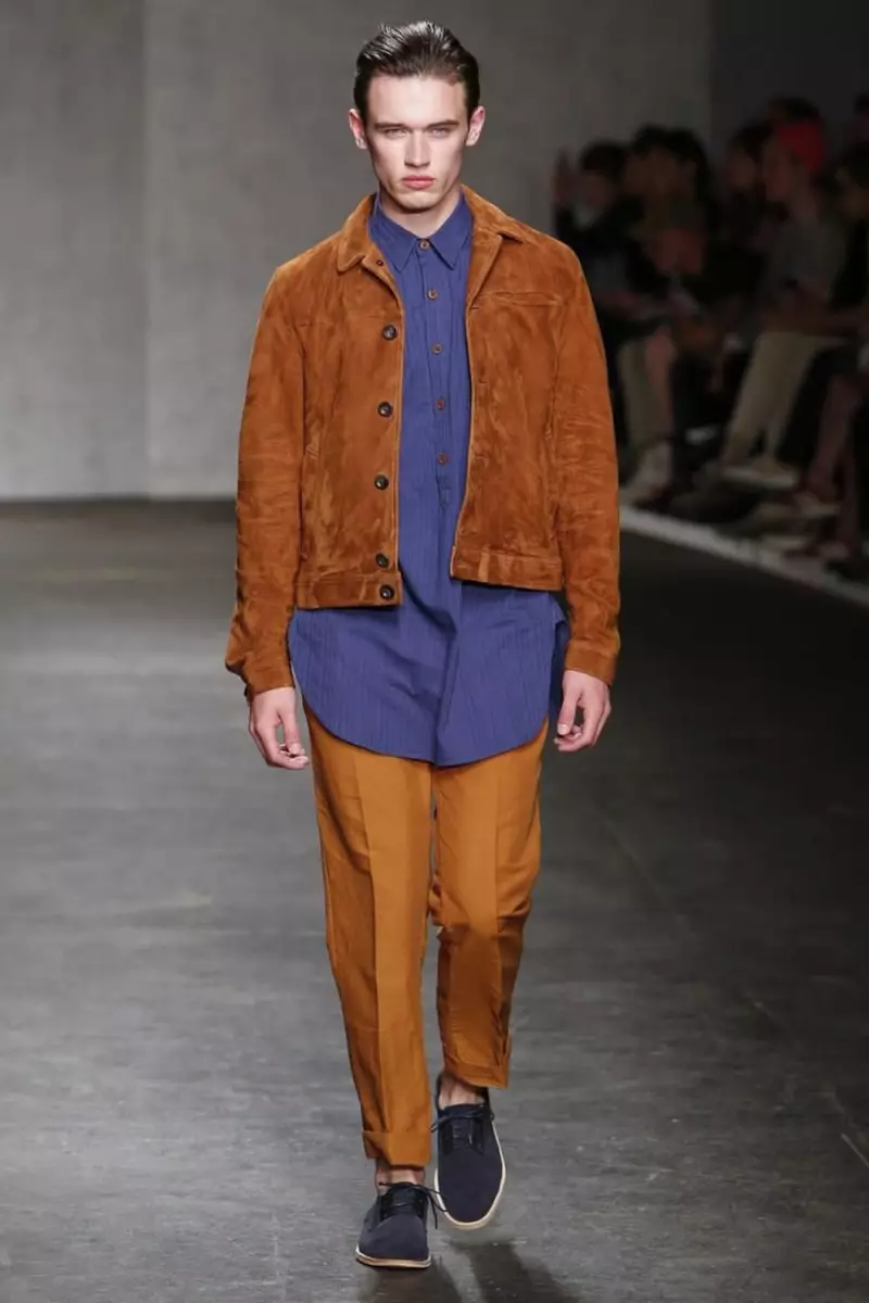 Oliver Spencer, Menswear, Caij Nplooj Ntoos Hlav, 2015, Fashion Show hauv London