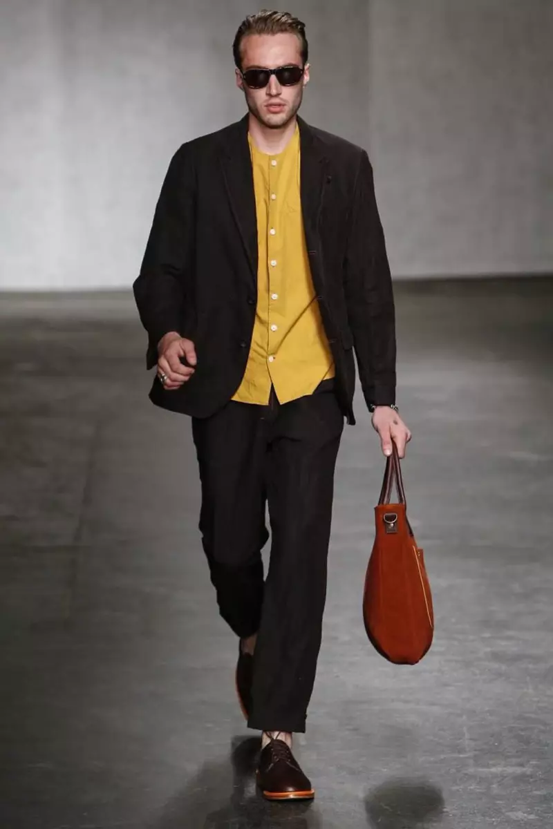 Oliver Spencer, roba masculina, primavera estiu, 2015, desfilada de moda a Londres