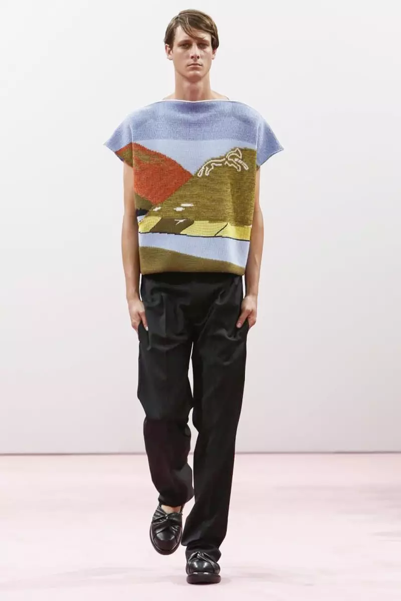 JW Anderson, îmbrăcăminte pentru bărbați, primăvară vară, 2015, prezentare de modă la Londra