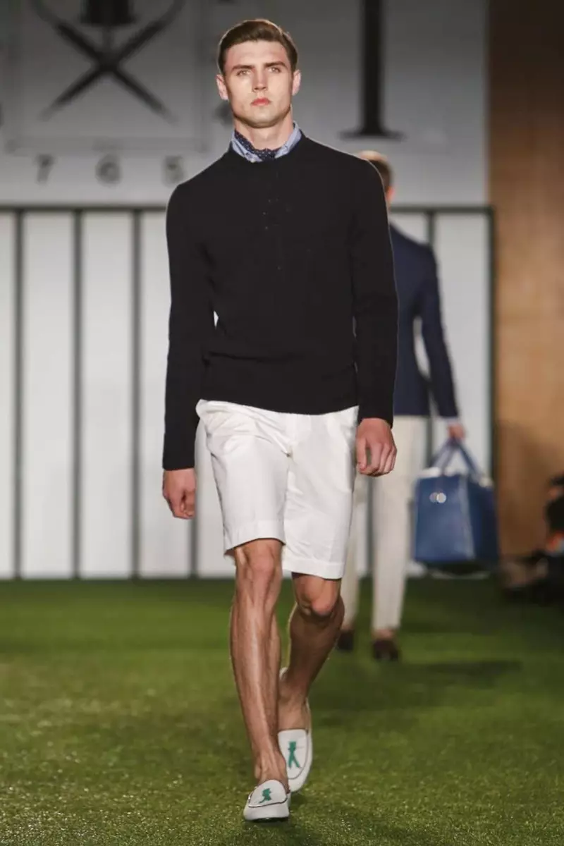 Hackett London, Akanjo lehilahy, Lohataona fahavaratra, 2015, Fashion Show any Londres