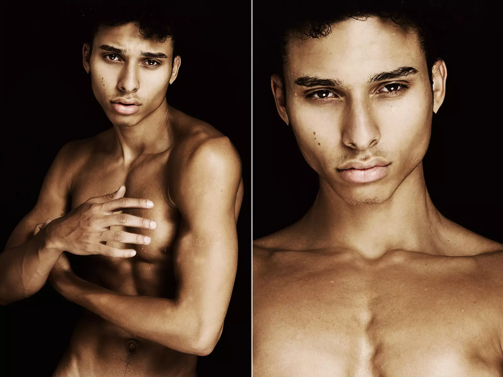 Amazing portrait nrog tus qauv Yunis Torres ntawm Red Models tua los ntawm Deon Jackson.