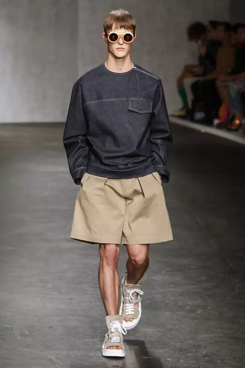 E. Tautz, Menswear, Spring Summer, 2015, Sioe Ffasiwn yn Llundain