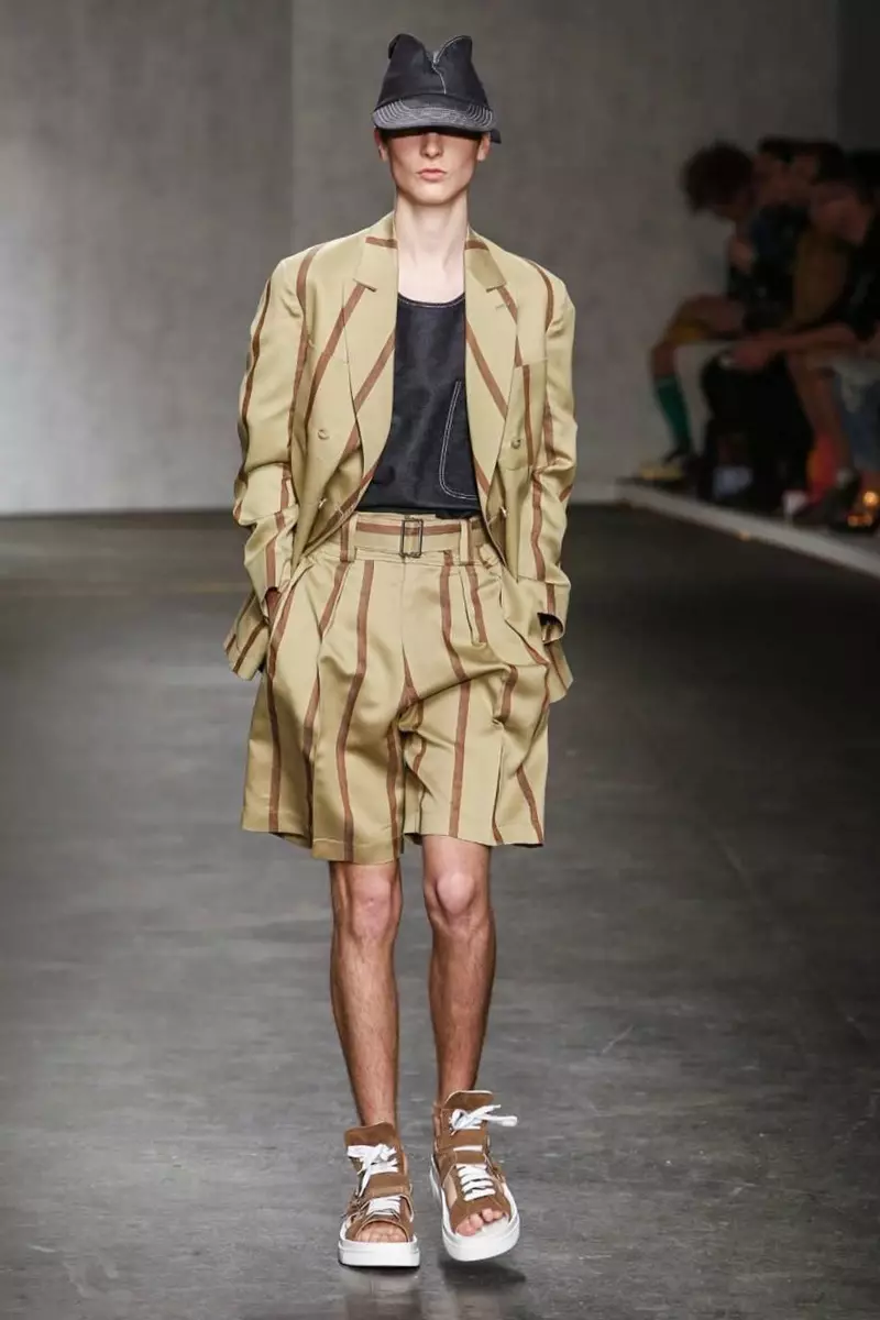 E. Tautz, Menswear, Spring Summer, 2015, Sioe Ffasiwn yn Llundain