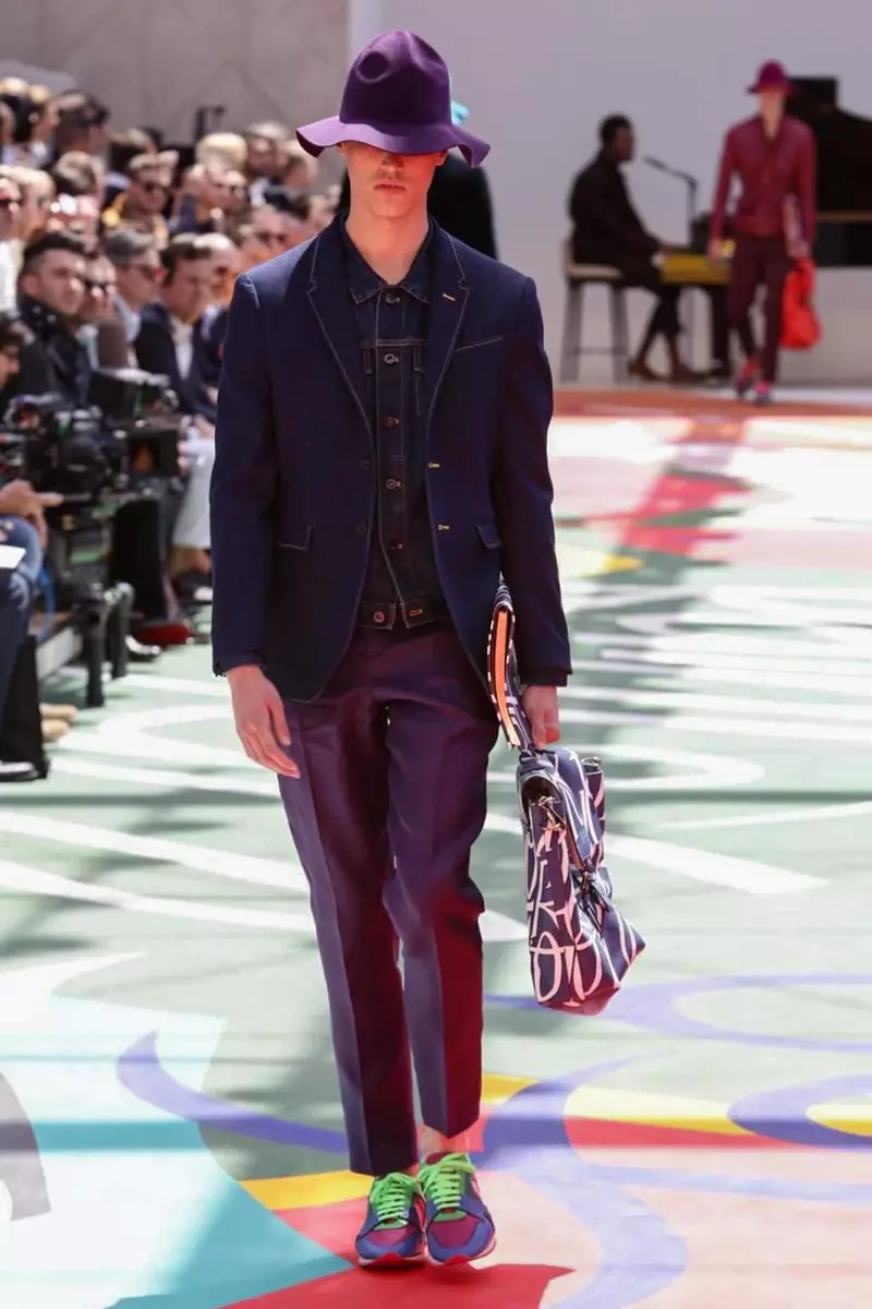 Burberry Prorsum, Damit ng Lalaki, Tag-init ng Tagsibol, 2015, Fashion Show sa London