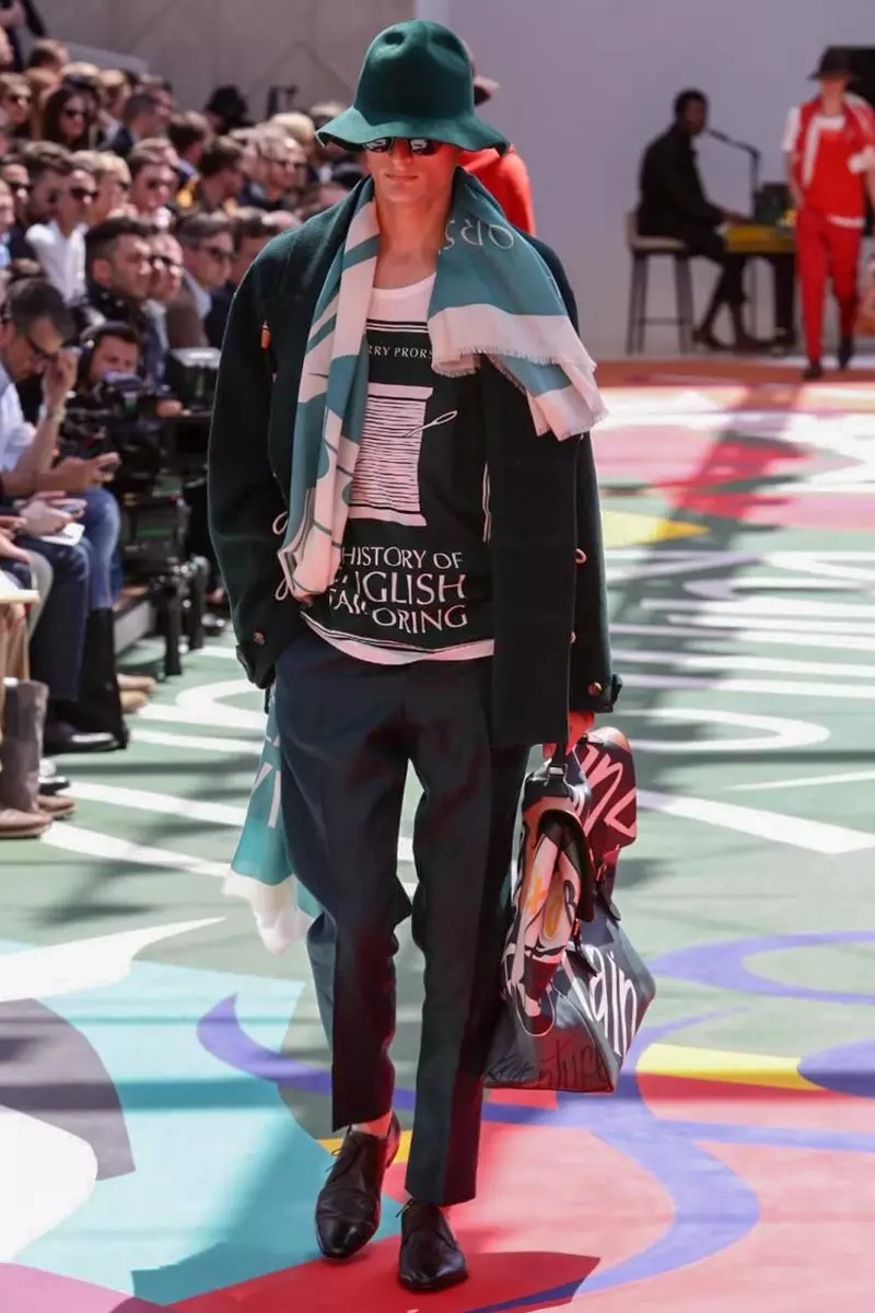 Burberry Prorsum, Erkek Giyim, İlkbahar Yaz, 2015, Londra Defilesi