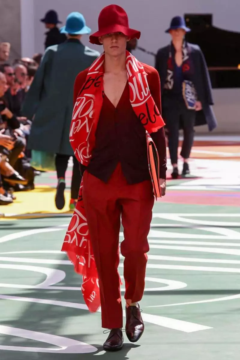 Burberry Prorsum, Menswear, Caij nplooj ntoos hlav caij nplooj ntoos hlav, 2015, Fashion Show in London