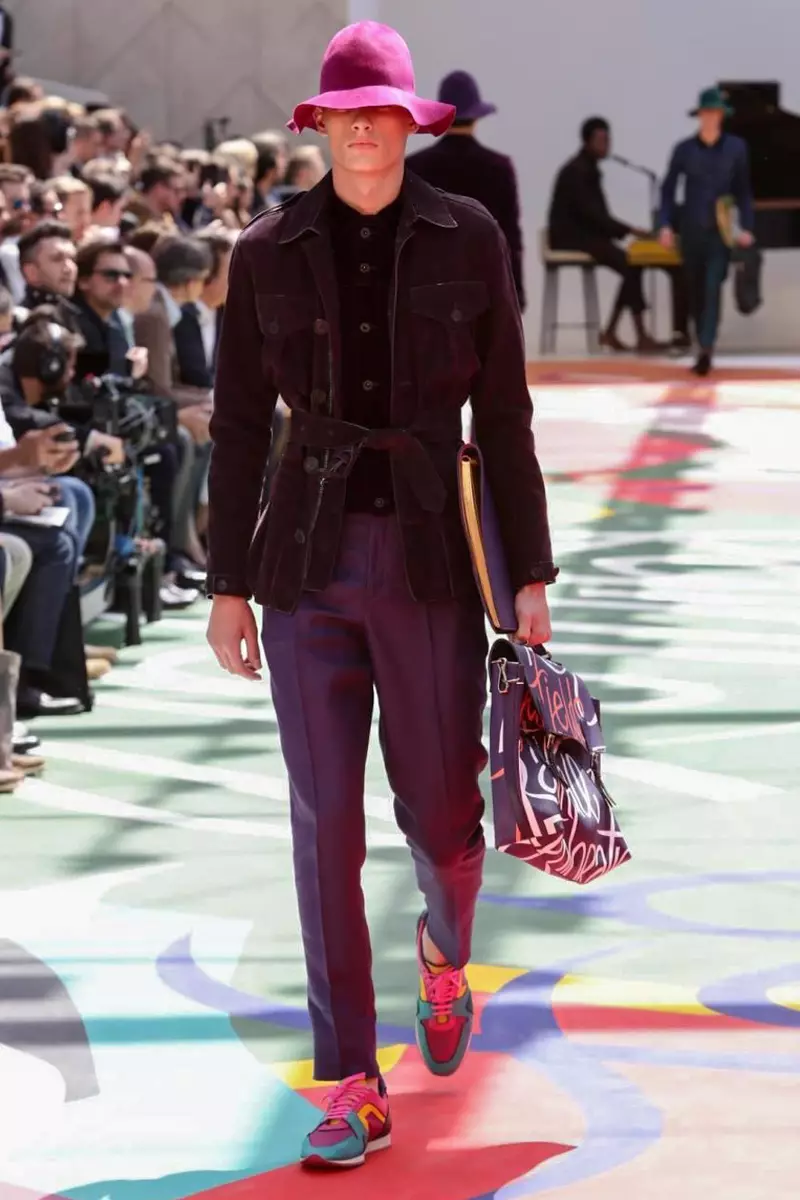 Burberry Prorsum, Menswear, Spring Summer, 2015, Sioe Ffasiwn yn Llundain