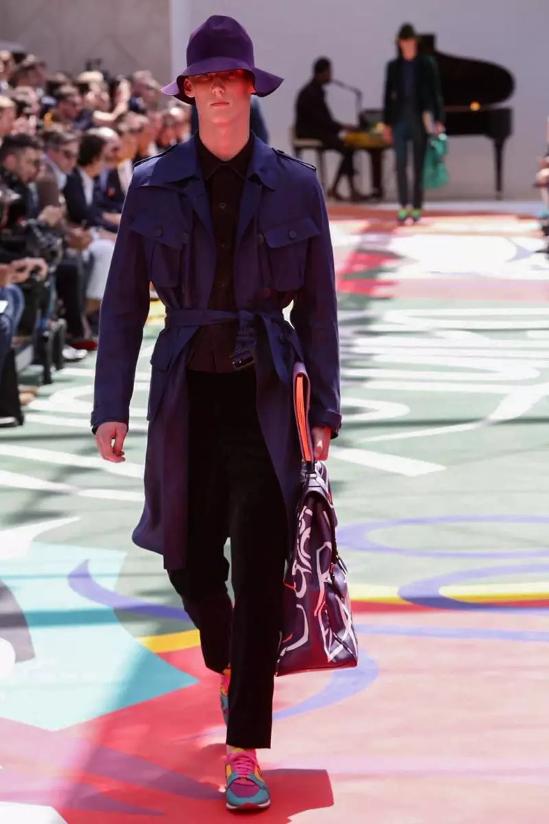 Burberry Prorsum, Damit ng Lalaki, Tag-init ng Tagsibol, 2015, Fashion Show sa London