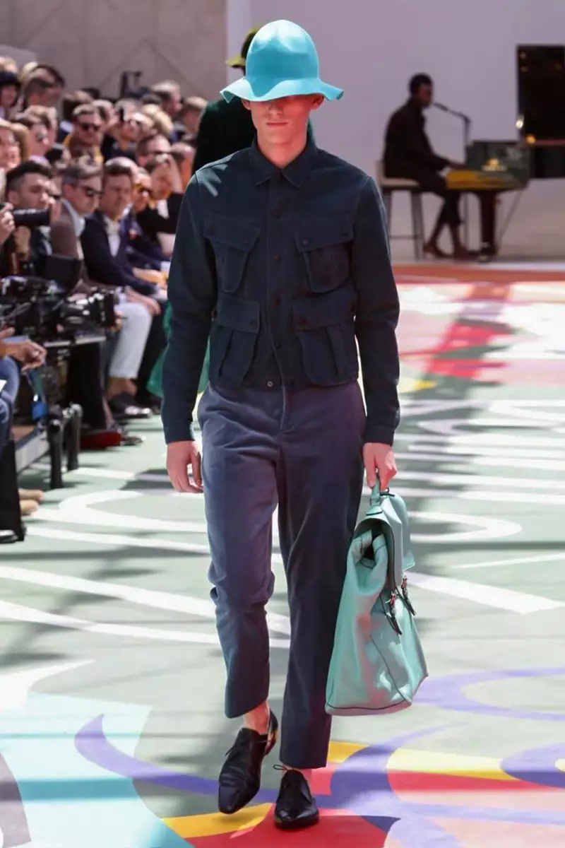 Burberry Prorsum, Menswear, Caij nplooj ntoos hlav caij nplooj ntoos hlav, 2015, Fashion Show hauv London