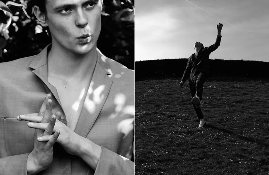 Gustaaf Wassink no M Management Men fotografado por Maud Maillard no editorial desta semana 'Walking On Air'. Estilizado por Glen Mban.