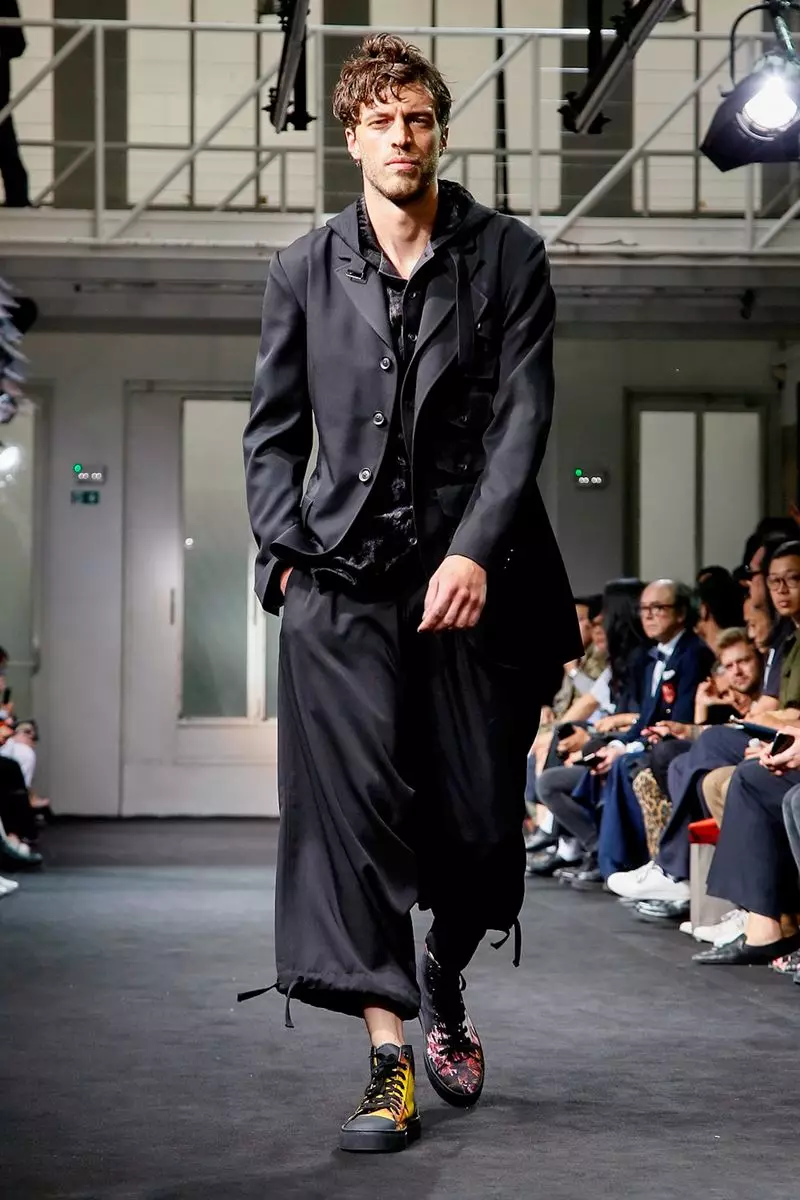 Yohji Yamamoto Muška odjeća proljeće ljeto 2019. Pariz1