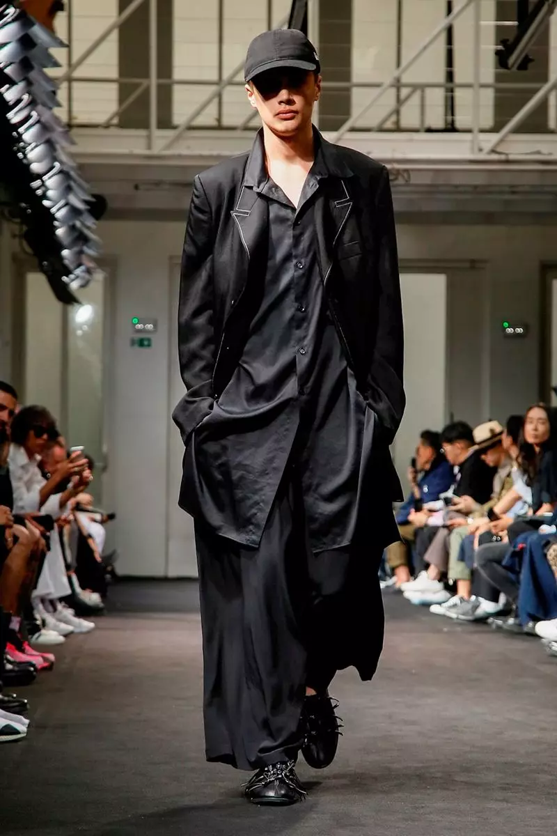 Yohji Yamamoto Moška oblačila pomlad poletje 2019 Pariz10