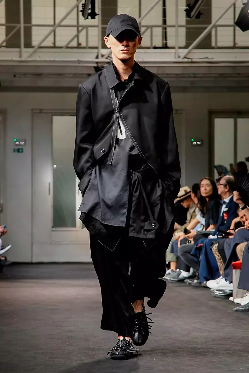 Yohji Yamamoto Menswear yaseNtwasahlobo yehlobo lowama-2019 eParis11