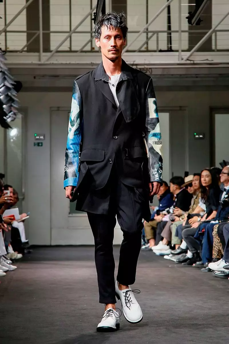 Moška oblačila Yohji Yamamoto pomlad poletje 2019 Pariz17