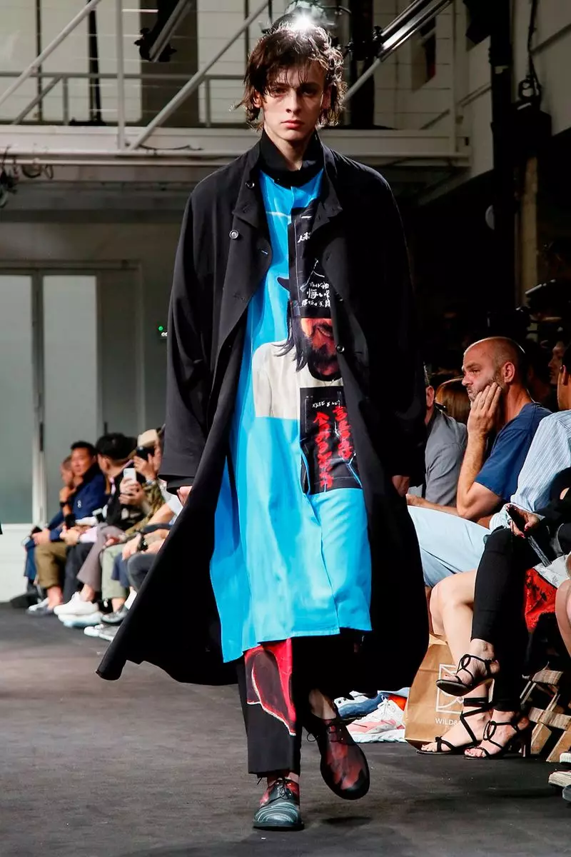 Yohji Yamamoto Menswear yaseNtwasahlobo yehlobo lowama-2019 eParis25