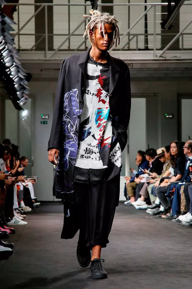 Yohji Yamamoto בגדי גברים אביב קיץ 2019 Paris34