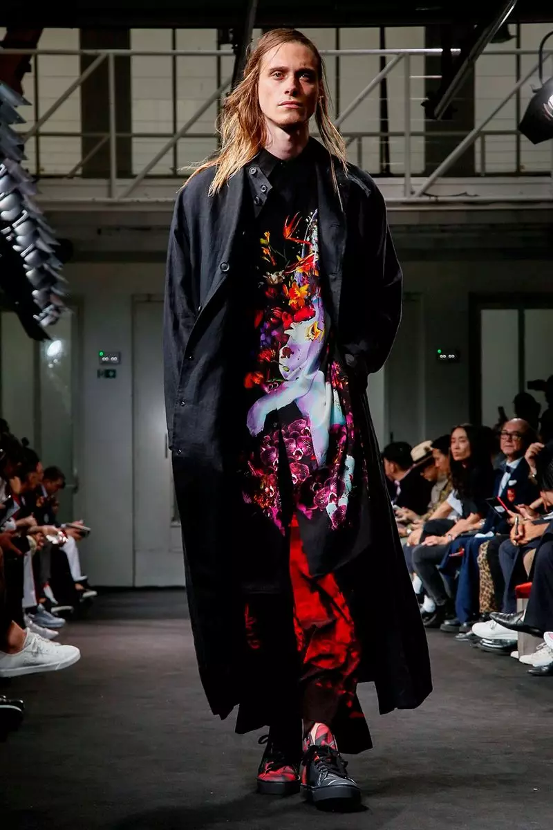 Yohji Yamamoto Odzież męska Wiosna Lato 2019 Paryż38