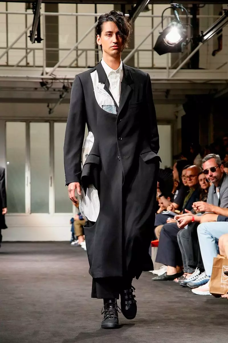 Yohji Yamamoto vīriešu apģērbi, 2019. gada pavasara vasara, Parīze5