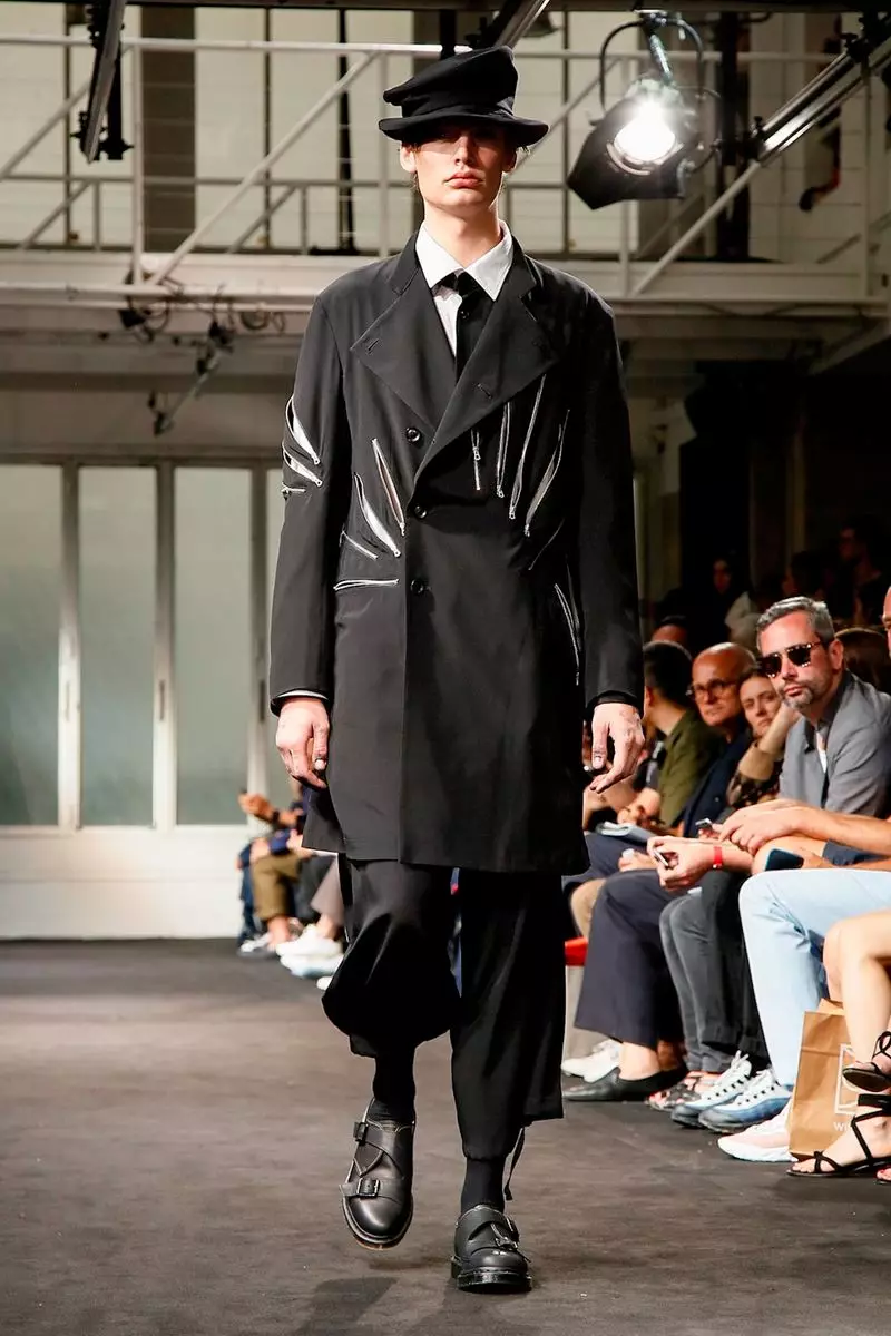 Yohji Yamamoto ئەرلەر كىيىملىرى 2019-يىللىق باھار ياز پارىژ 8