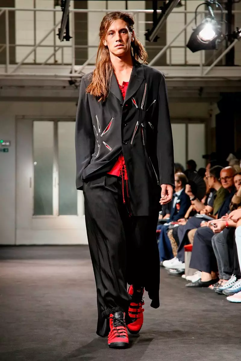 Yohji Yamamoto ئەرلەر كىيىملىرى 2019-يىللىق باھار ياز پارىژ 9