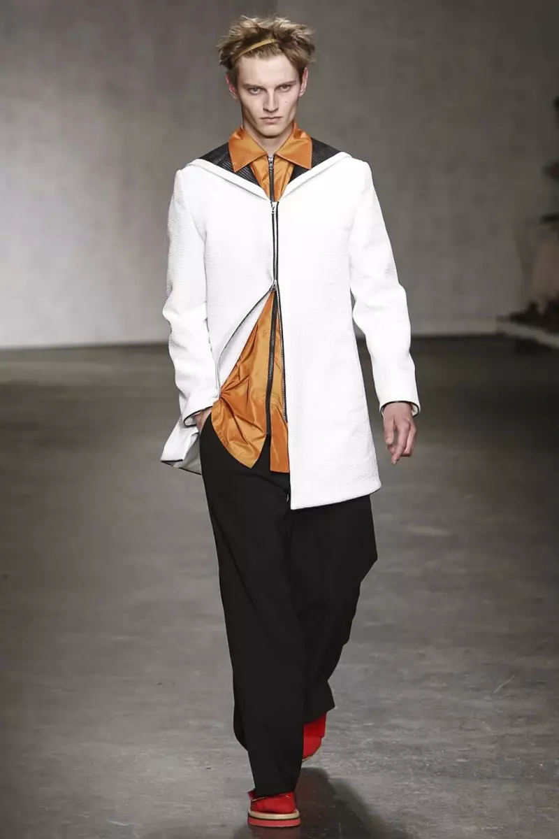 Xander Zhou, Herrenmode Frühjahr Sommer 2015 Fashion Show in London