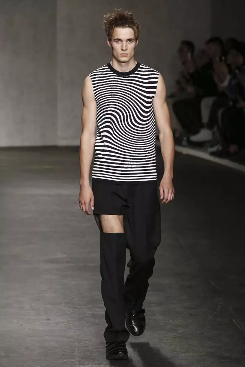 Xander Zhou, desfile de moda masculina primavera verão 2015 em Londres