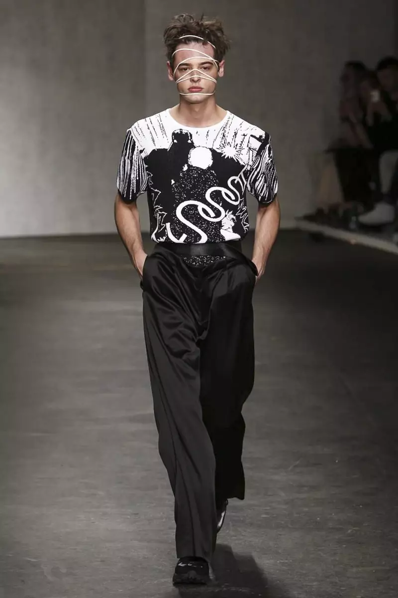 Xander Zhou, Herrenmode Frühjahr Sommer 2015 Fashion Show in London