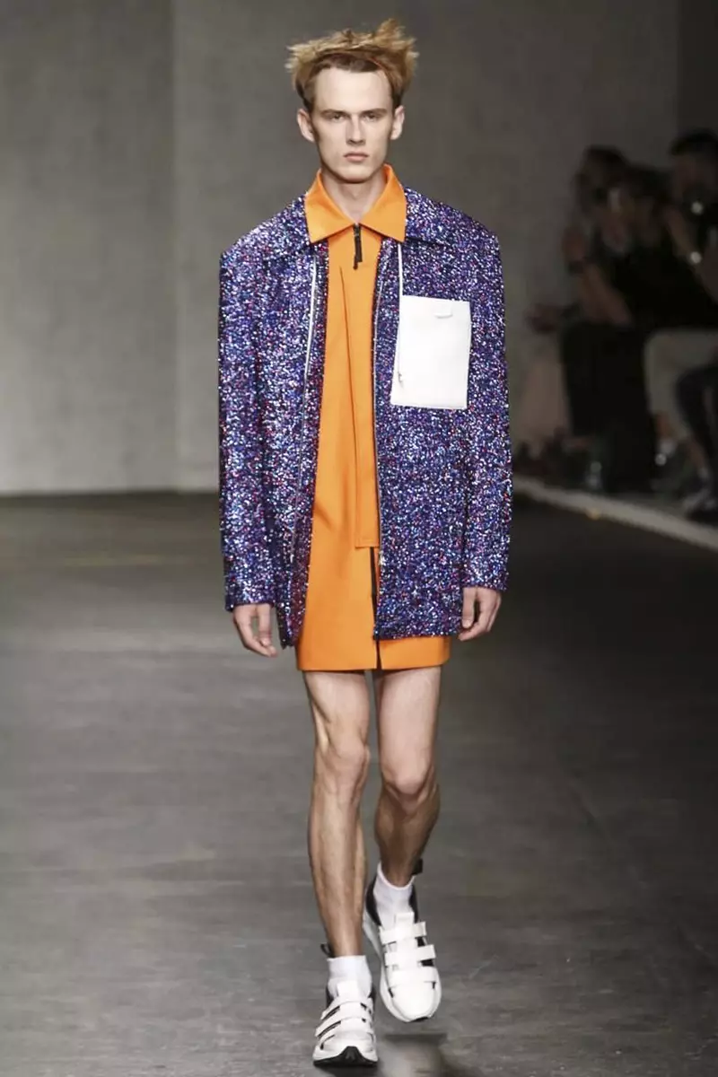 Xander Zhou, desfilada de moda masculina primavera estiu 2015 a Londres