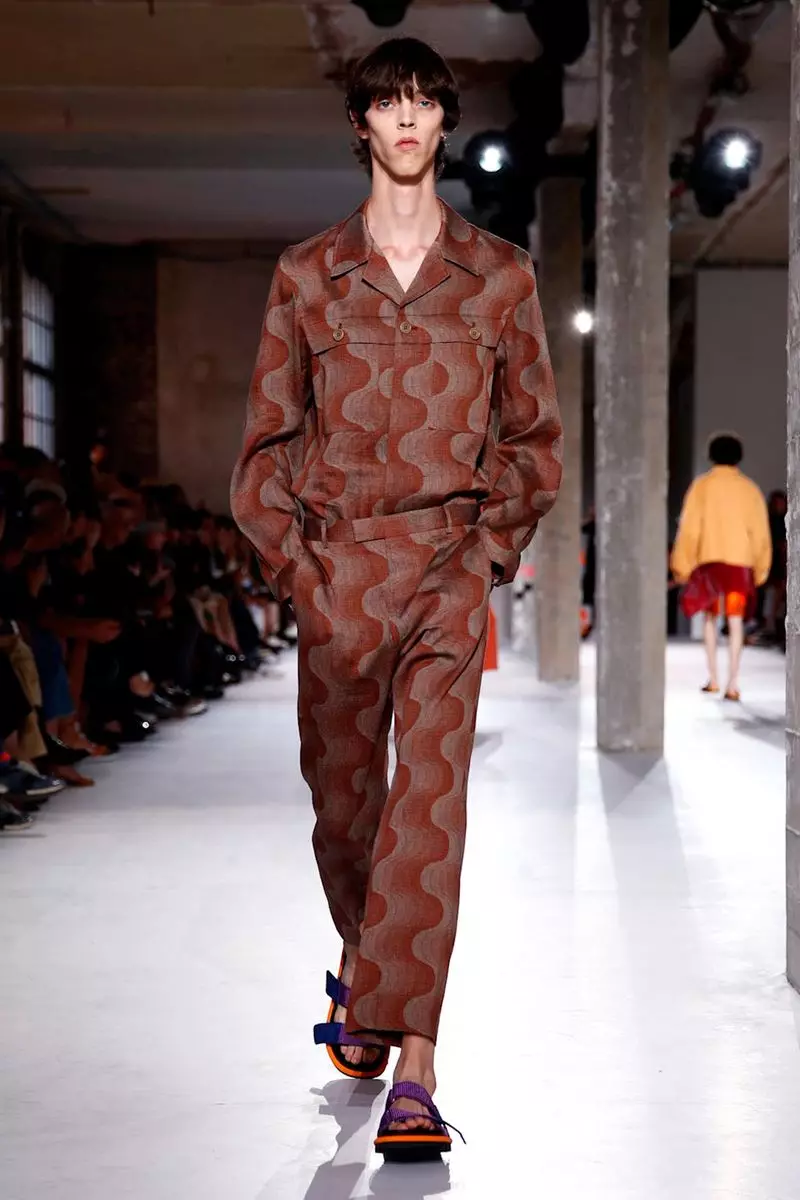 Dries Van Noten ерлер киімі көктемгі жаз 2019 Париж6