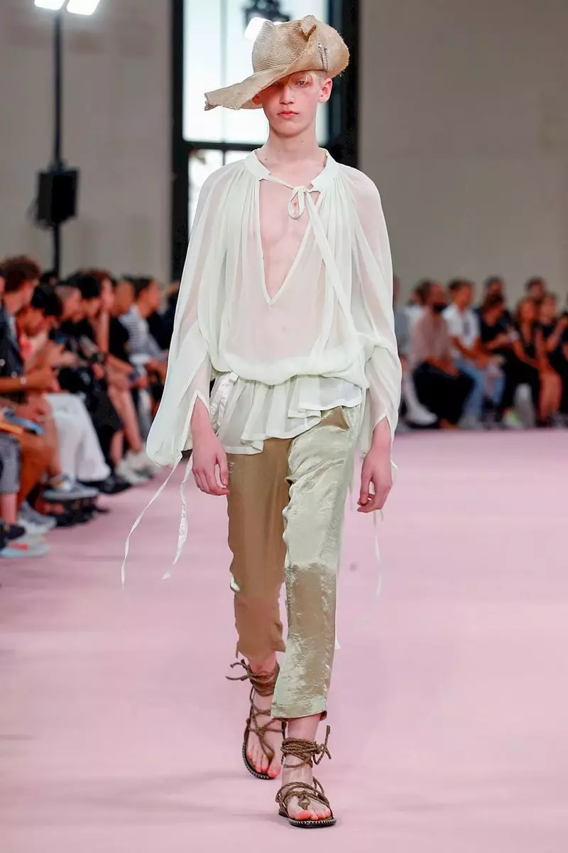 Ann Demeulemeester Menswear Caij Nplooj Ntoos Hlav 2019 Paris13