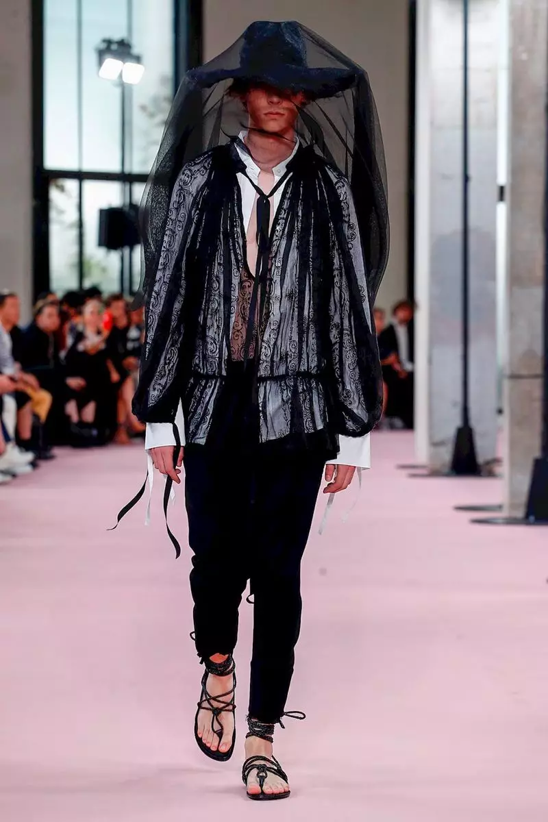 Ann Demeulemeester מענסוועאַר פרילינג זומער 2019 פּאַריז2